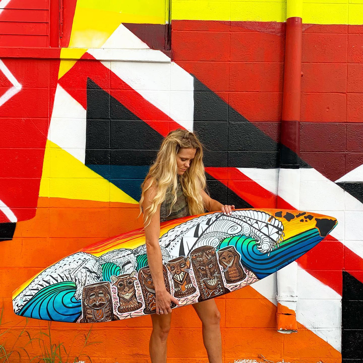 Hand Painted Surfboard