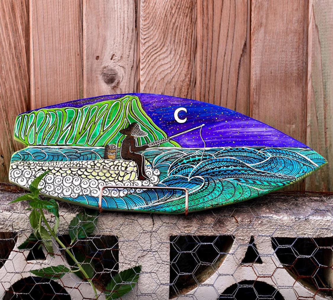 Hand Painted Surfboard