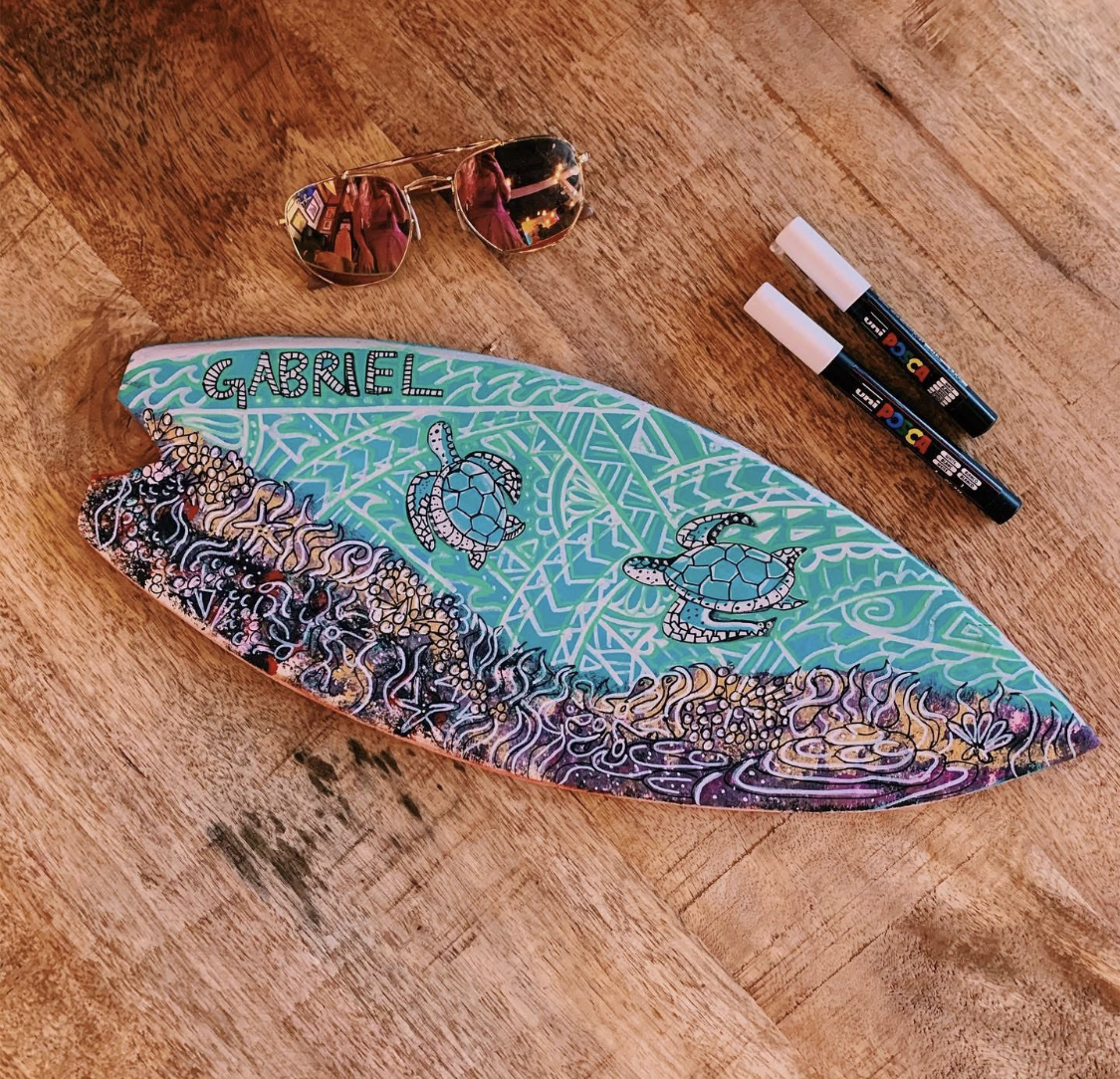 Hand Painted Surfboard