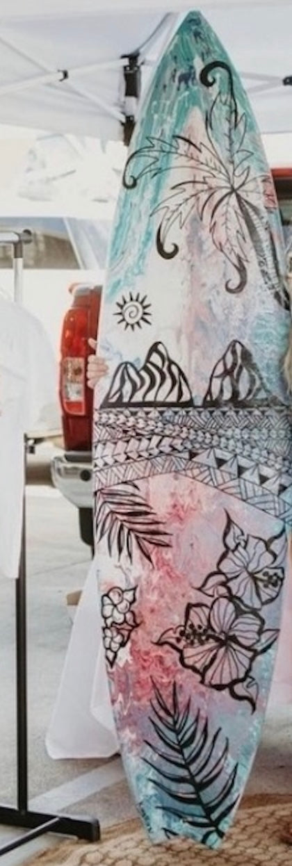 Hand Painted Surfboard