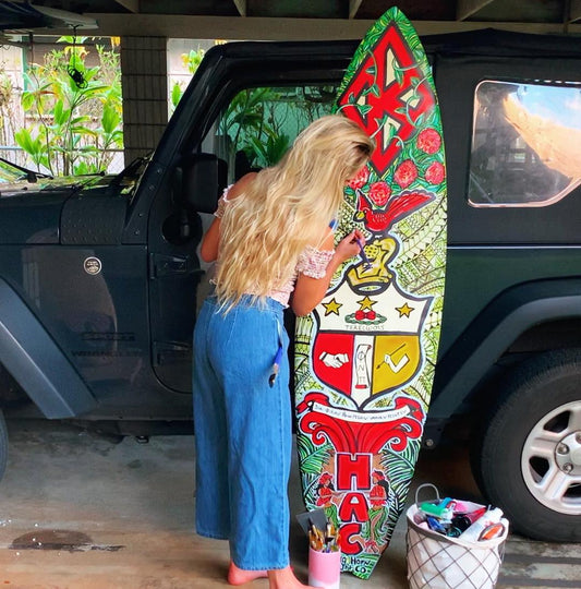 Hand Painted Surfboard