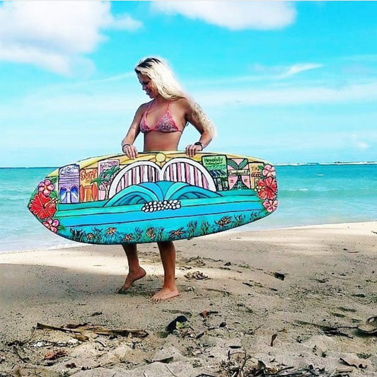 Hand Painted Surfboard