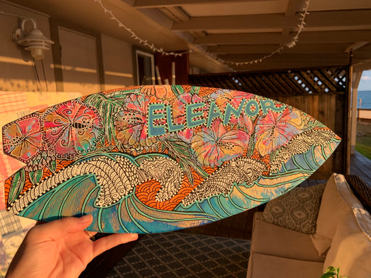 Hand Painted Surfboard
