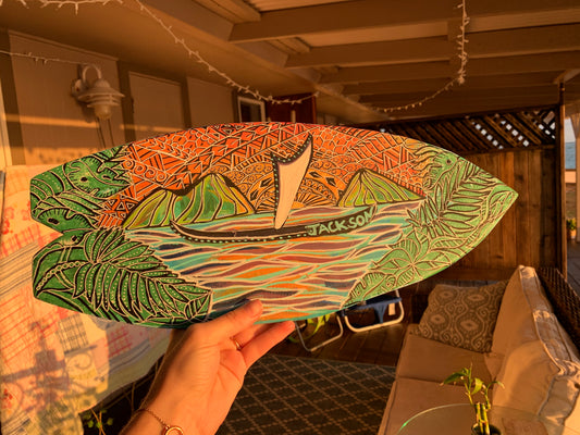 Hand Painted Surfboard