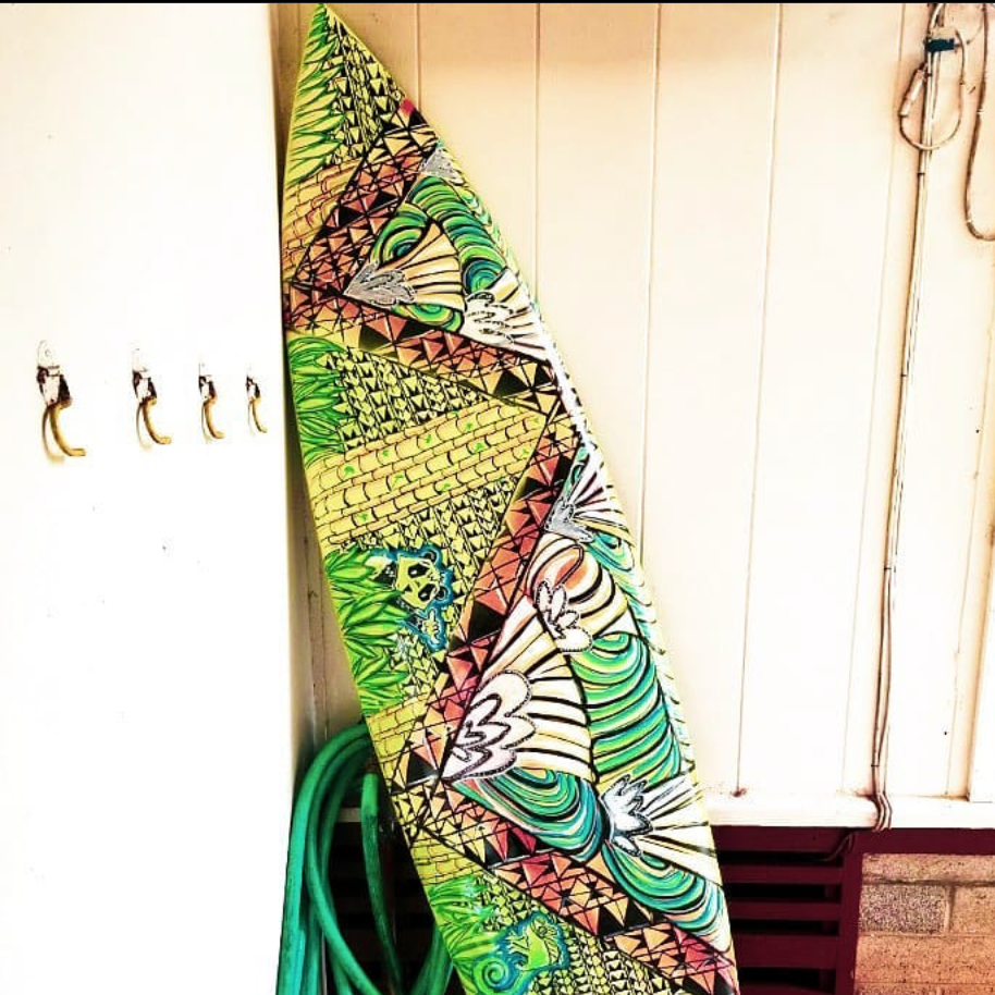 Hand Painted Surfboard