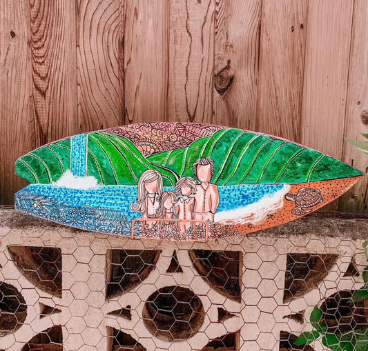 Hand Painted Surfboard