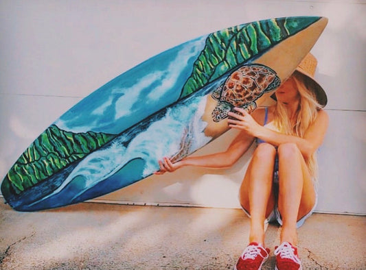 Hand Painted Surfboard