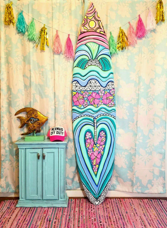 Hand Painted Surfboard