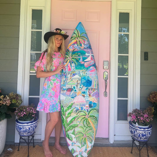 Hand Painted Surfboard