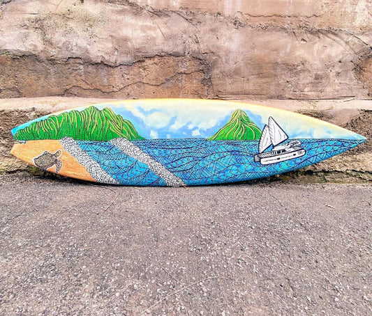 Hand Painted Surfboard