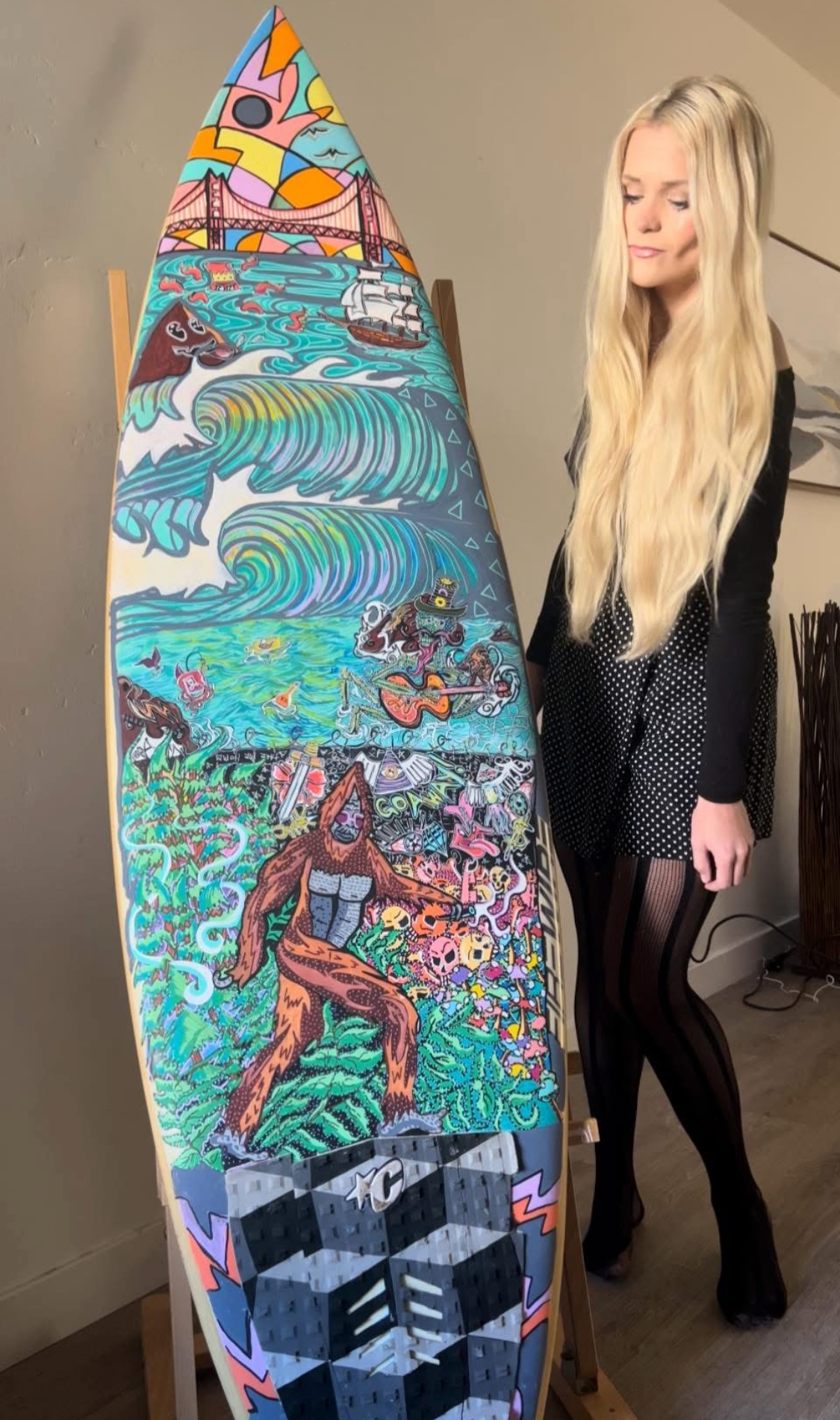 Hand Painted Surfboard