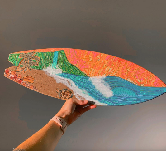 Hand Painted Surfboard
