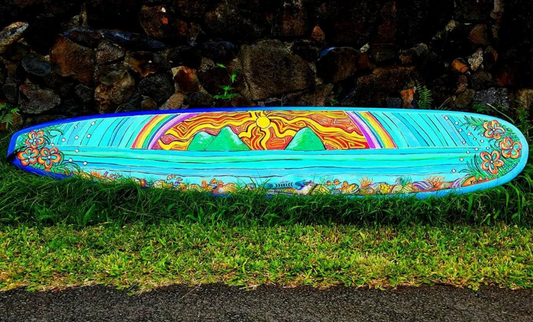 Hand Painted Surfboard