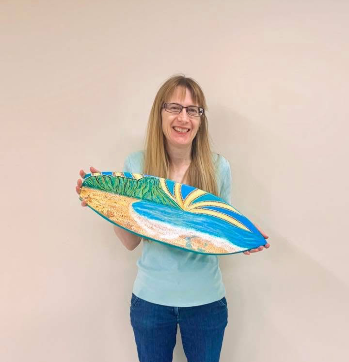 Hand Painted Surfboard