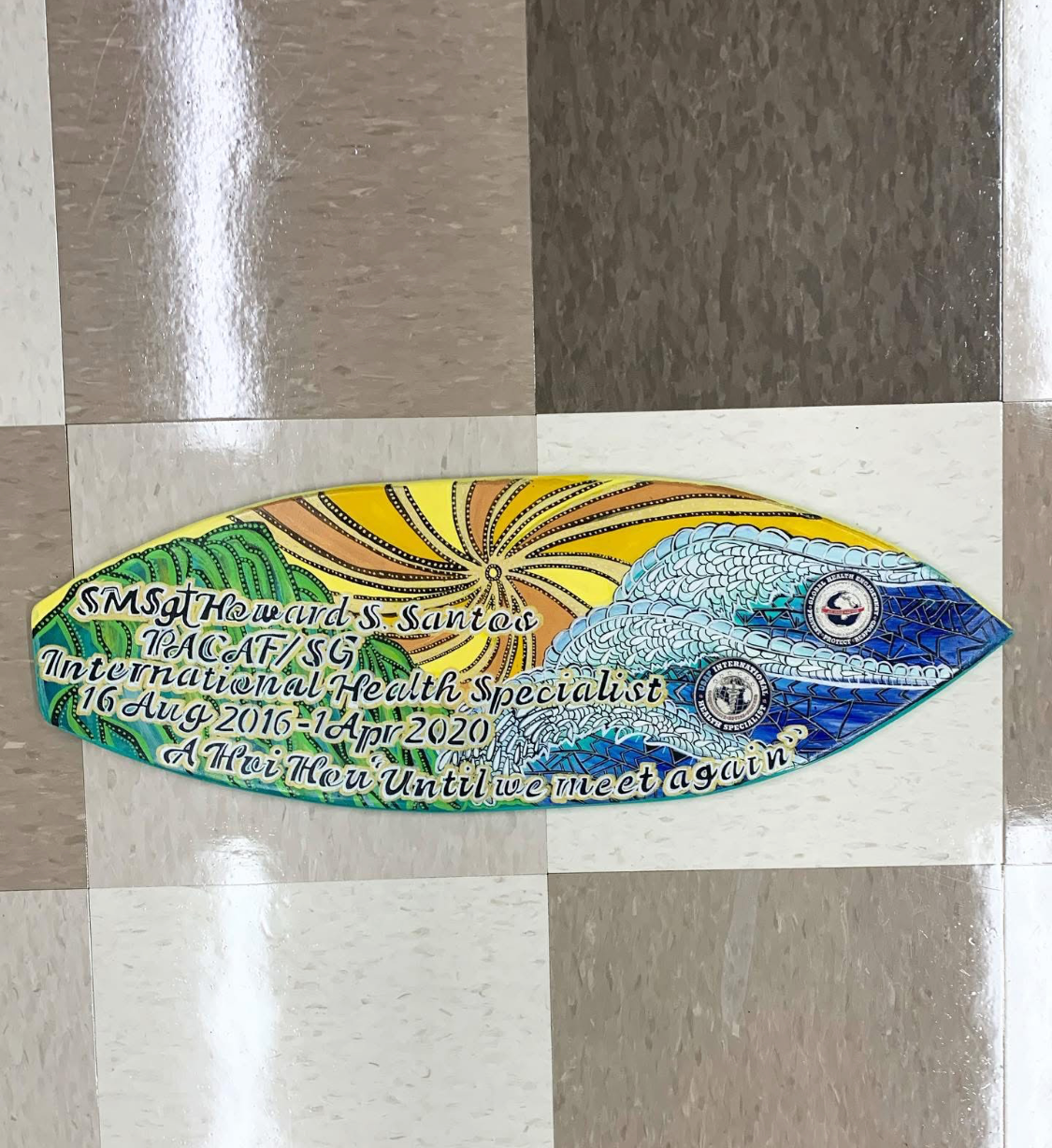 Hand Painted Surfboard