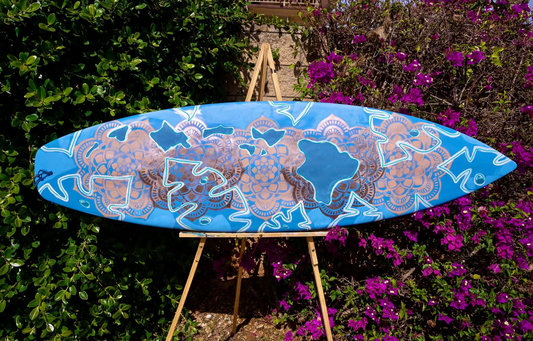 Hand Painted Surfboard