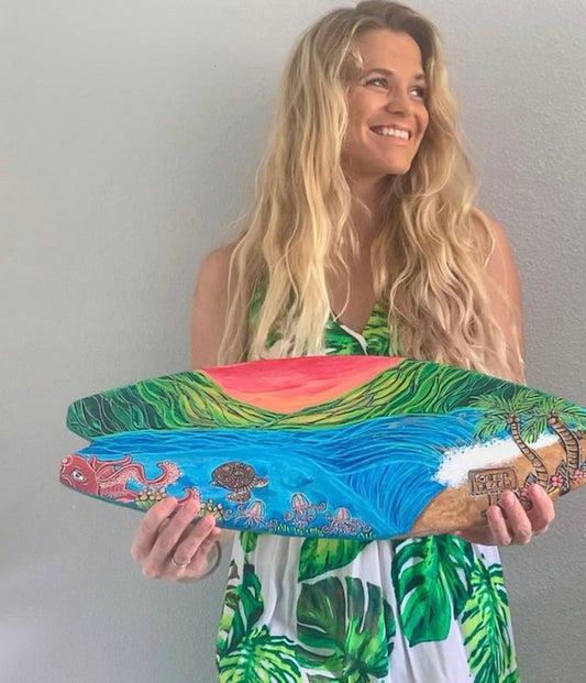 Hand Painted Surfboard