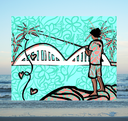 Hawaii Mermaid & Fisherman Set